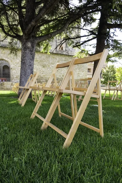 Detail Der Stühle Für Zuschauer Bei Einer Show — Stockfoto