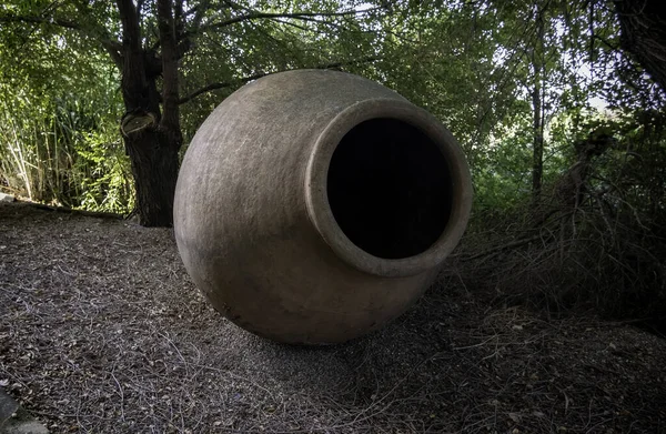 Detalhe Transporte Velho Bebidas Arte Ofícios Com Barro Cozido Forno — Fotografia de Stock