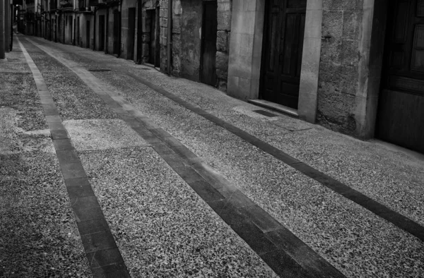 Detalhe Rua Histórica Antiga Uma Cidade Espanha Patrimônio Mundial Turismo — Fotografia de Stock