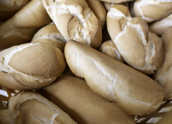 職人技で作られたパンの詳細情報 毎日の基本的な食品 — ストック写真