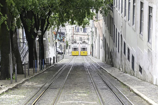 Vecchio tram Lisbona — Foto Stock