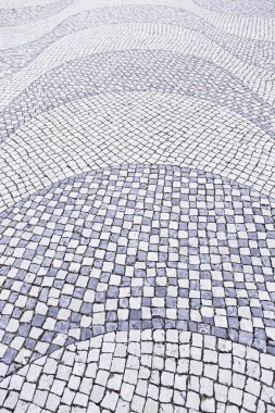 Lizbon tipik taş zemine