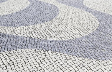 Typical stone floor of Lisbon clipart