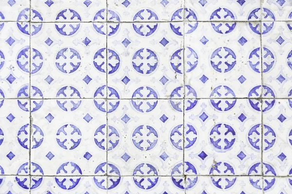 Típicos azulejos antiguos de Lisboa — Foto de Stock