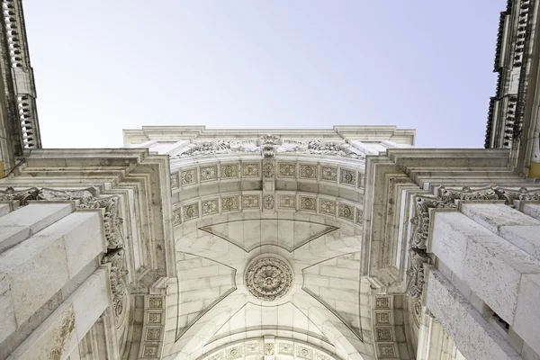 Arco del comercio en Lisboa — Foto de Stock