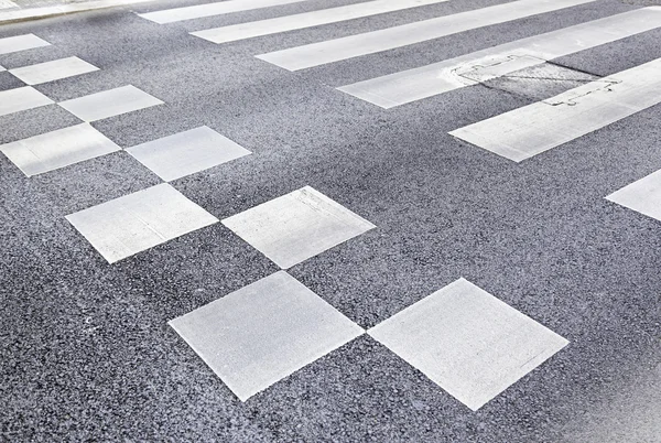 Zebra crossing in de stad — Stockfoto