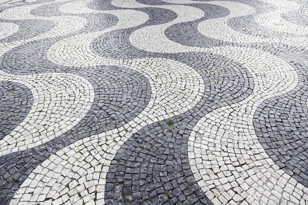 Piso de pedra típico de Lisboa — Fotografia de Stock