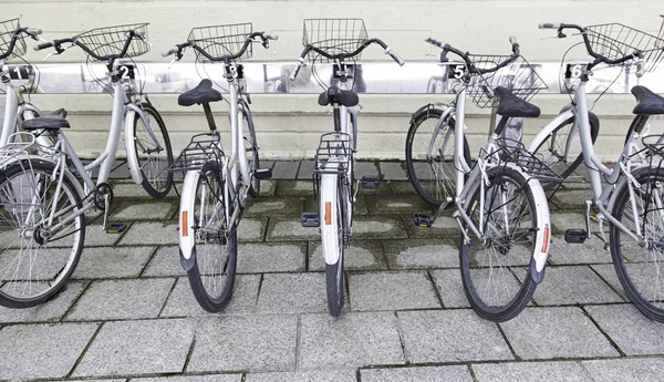Велосипеды на парковке — стоковое фото