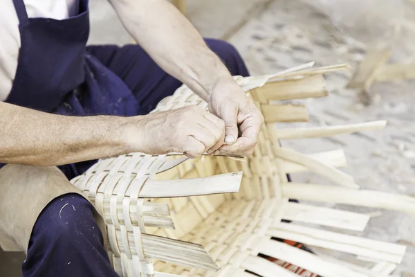 Home-made wicker baskets — Stock Photo, Image