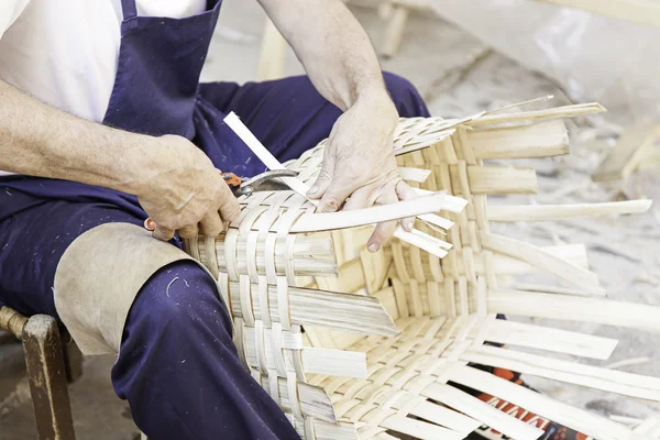 Home-made wicker baskets — Stock Photo, Image