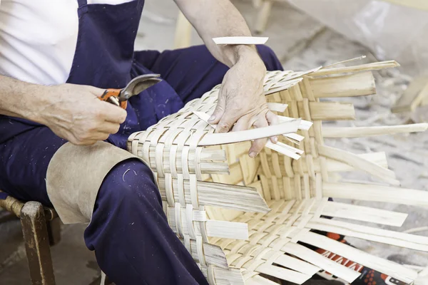 Home-made wicker baskets — Stock Photo, Image