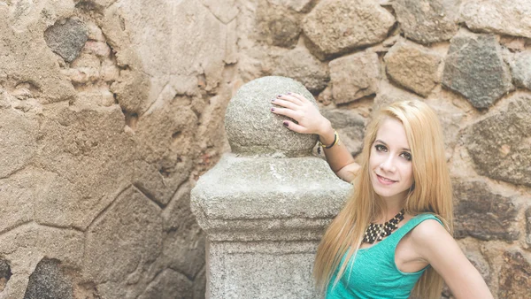 Mujer en la sreet — Foto de Stock