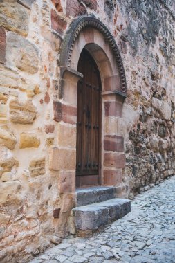Old door in Siguenza, Guadalajara clipart
