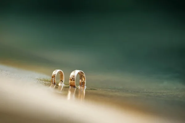 Wedding rings closeup — Stock Photo, Image