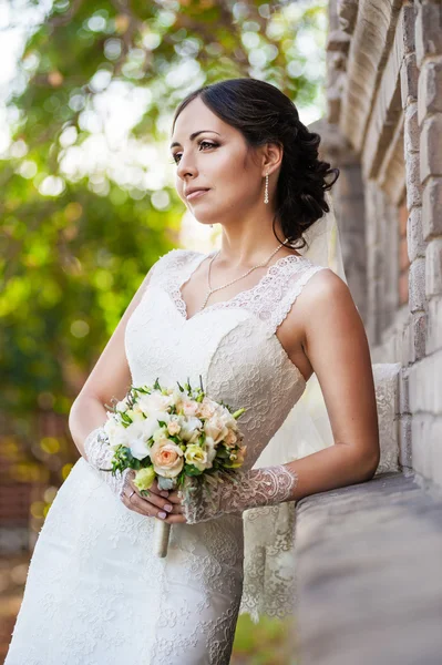 Bella sposa posa — Foto Stock