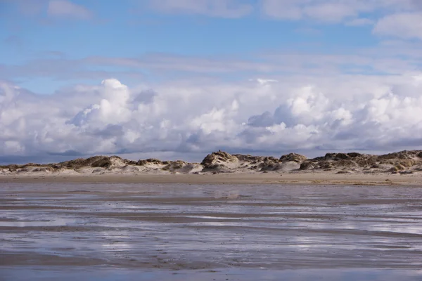 Na praia de St. Peter-Ording na Alemanha — Fotografia de Stock