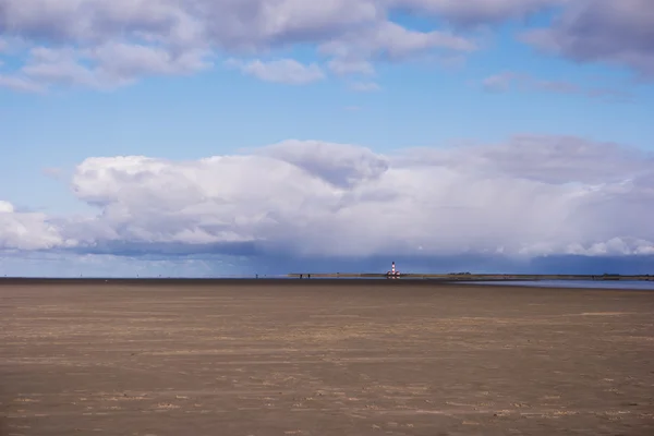 A a tengerparton a St. Peter-Ording, Németország — Stock Fotó