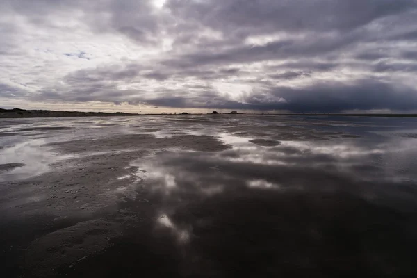 Am strand von st. peter-ording in deutschland — Stockfoto