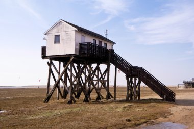 Beach, St. Peter-Ording üzerinde Almanya