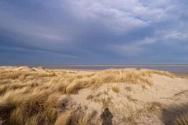 Am strand von st. peter-ording in deutschland — Stockfoto