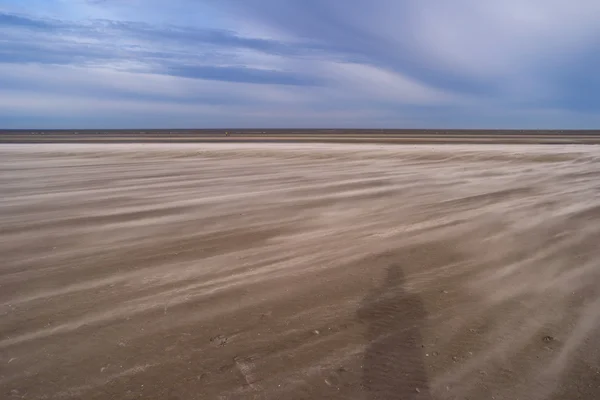 Plaży Peter Ording Niemczech — Zdjęcie stockowe