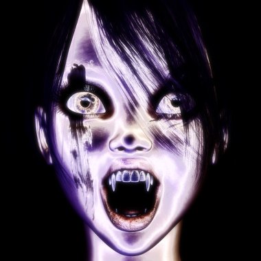 3D çizim; bir vampirin 3D render