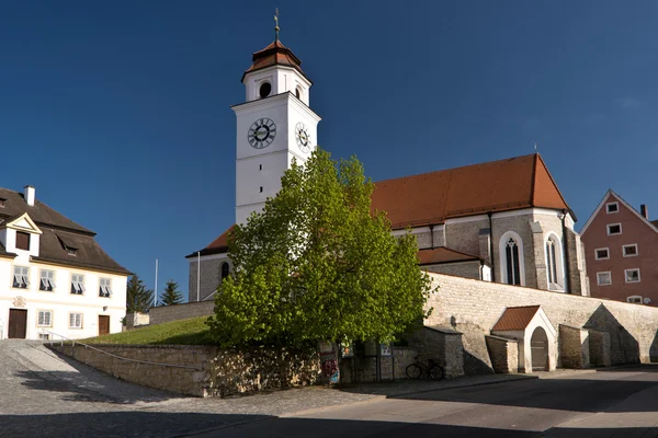 Dollnstein en el Altmuehltal en Alemania — Foto de Stock