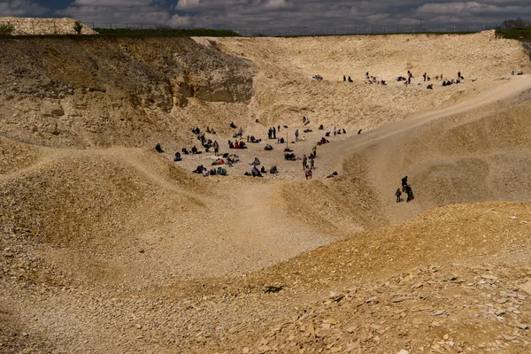 Fossiele Quarry in Altmuehltal in Duitsland — Stockfoto