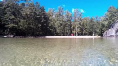 Lake Vaettern İsveç'te detay