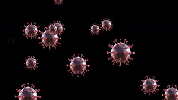 Καλλιτεχνική Animation Του Coronavirus — Αρχείο Βίντεο
