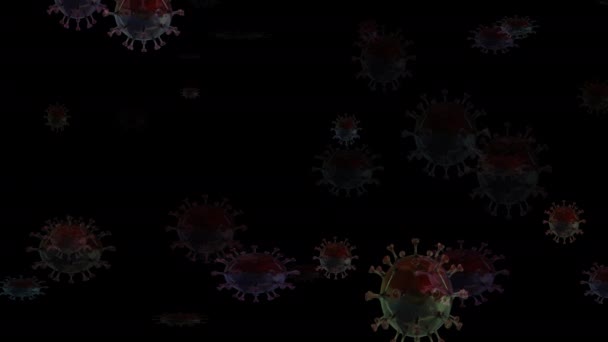 Künstlerische Animation Des Coronavirus — Stockvideo