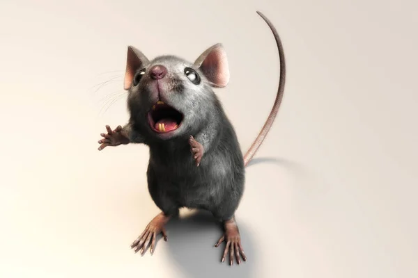 Illustration Une Souris Domestique Mus Musculus — Photo