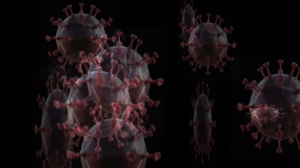 Artistieke Animatie Van Het Coronavirus — Stockvideo