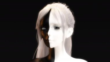 Dönüşen Yüzün Sanatsal 3D Canlandırması