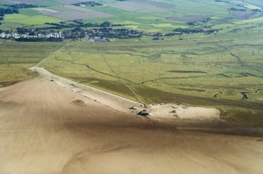 havadan görünümden Almanya'nın kuzeyinde schleswig-holstein wadden Denizi Ulusal Parkı