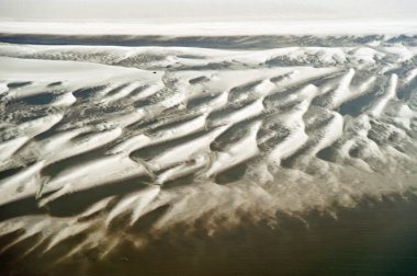 havadan görünümden Almanya'nın kuzeyinde schleswig-holstein wadden Denizi Ulusal Parkı