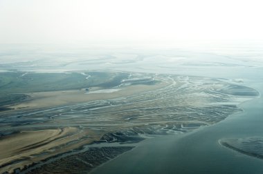 havadan görünümden'ın kuzeyinde schleswig-holstein wadden Denizi Ulusal Parkı
