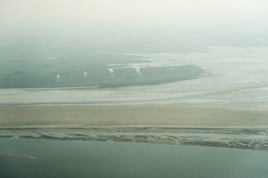 havadan görünümden'ın kuzeyinde schleswig-holstein wadden Denizi Ulusal Parkı