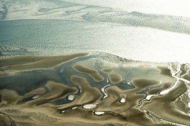havadan görünümden'ın kuzeyinde schleswig-holstein wadden Denizi Ulusal Parkı