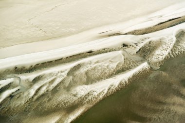 havadan görünümden Almanya'nın kuzeyinde schleswig-holstein wadden Denizi Ulusal Parkı