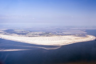 havadan görünümden Almanya'nın kuzeyinde schleswig-holstein wadden Denizi Ulusal Parkı
