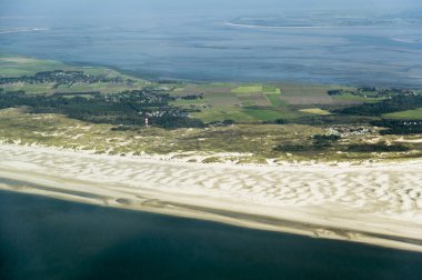havadan görünümden'ın kuzeyinde schleswig-holstein wadden Denizi Ulusal Parkı