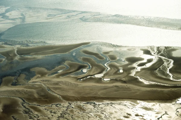 Légi Felvétel Schleswig Holstein Wadden Sea Nemzeti Park Németországban — Stock Fotó