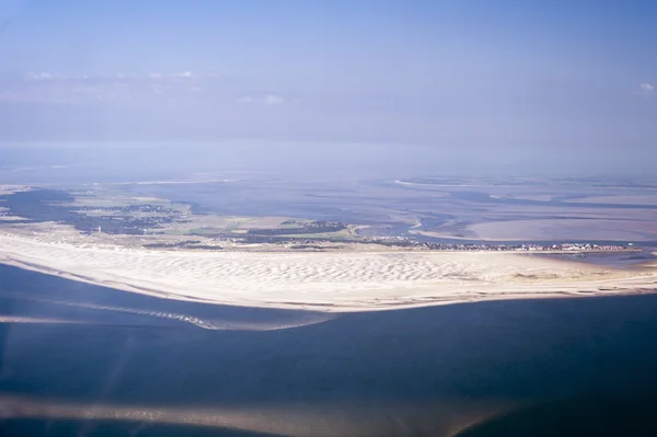 Aerial view from the Schleswig-Holstein Wadden Sea National Park — Stock Photo, Image