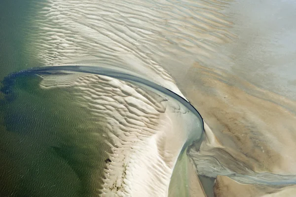 Aerial View Schleswig Holstein Wadden Sea National Park Germany — Stock Photo, Image