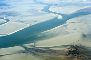 havadan görünümden'ın kuzeyinde schleswig-holstein wadden Denizi Ulusal Parkı