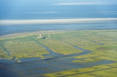 havadan görünümden'ın kuzeyinde schleswig-holstein wadden Denizi Ulusal Parkı