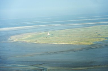 havadan görünümden'ın kuzeyinde schleswig-holstein wadden Denizi Ulusal Parkı