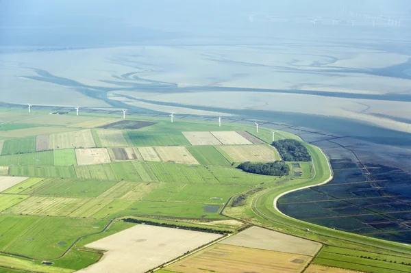 havadan görünümden'ın kuzeyinde schleswig-holstein wadden Denizi Ulusal Parkı