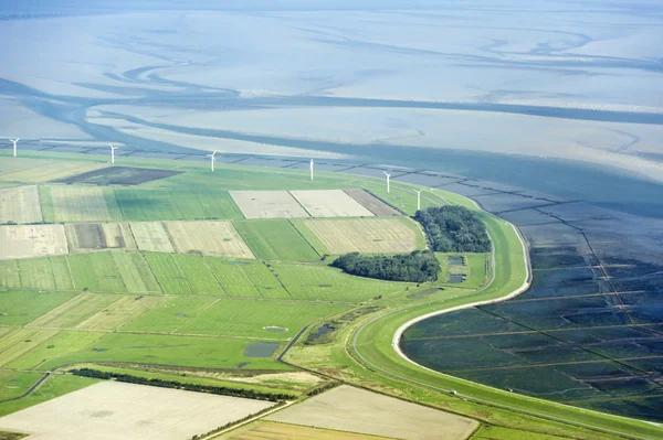 havadan görünümden'ın kuzeyinde schleswig-holstein wadden Denizi Ulusal Parkı
